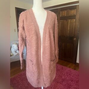 Love Tree Blush Fuzzy Sweater